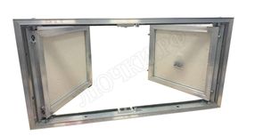 Люк-дверь под плитку Техно 2 створки Люк-дверь под плитку Техно 2 створки