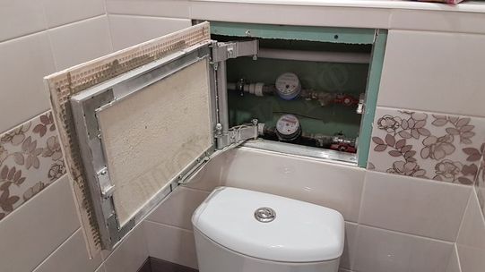 Люк под плитку Нажимной Секрет-Лайт 450*650 Люк под плитку Нажимной Секрет-Лайт 450*650