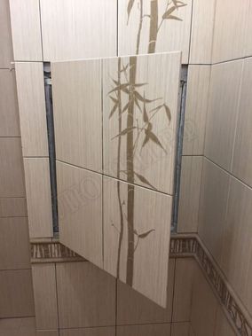 Люк под плитку Нажимной Секрет-Лайт 450*650 Люк под плитку Нажимной Секрет-Лайт 450*650