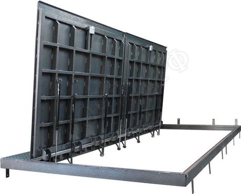 Напольный люк Дворник Уголок, нержавеющая сталь AISI 304, 2 створки Напольный люк Дворник Уголок, нержавеющая сталь AISI 304, 2 створки