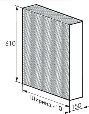 Радиаторный экран с перфорацией Кружок Металлический верх 1090*610 Радиаторный экран с перфорацией Кружок Металлический верх 1090*610