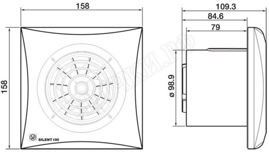 Вентилятор SILENT-100 CHZ Вентилятор SILENT-100 CHZ