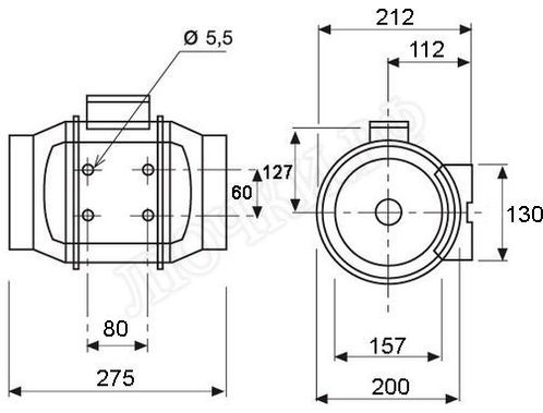 Вентилятор TD500/160 Вентилятор TD500/160